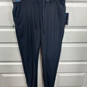 Birdie Bound Performance Golf Joggers Men's Black Stretch Outdoors Drawstring MD